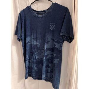 DICKIES Blue Camo T Shirt Size M